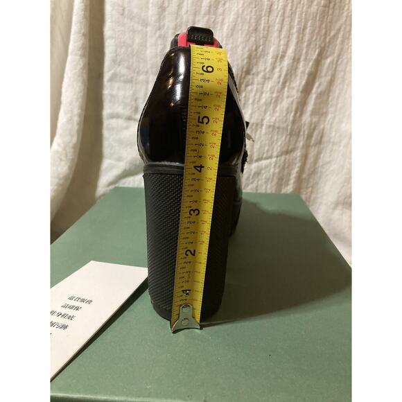 Atelje 71 Anja Specchio Black Leather Kiltie Lug Heel NIB, 7 - Picture 6 of 10